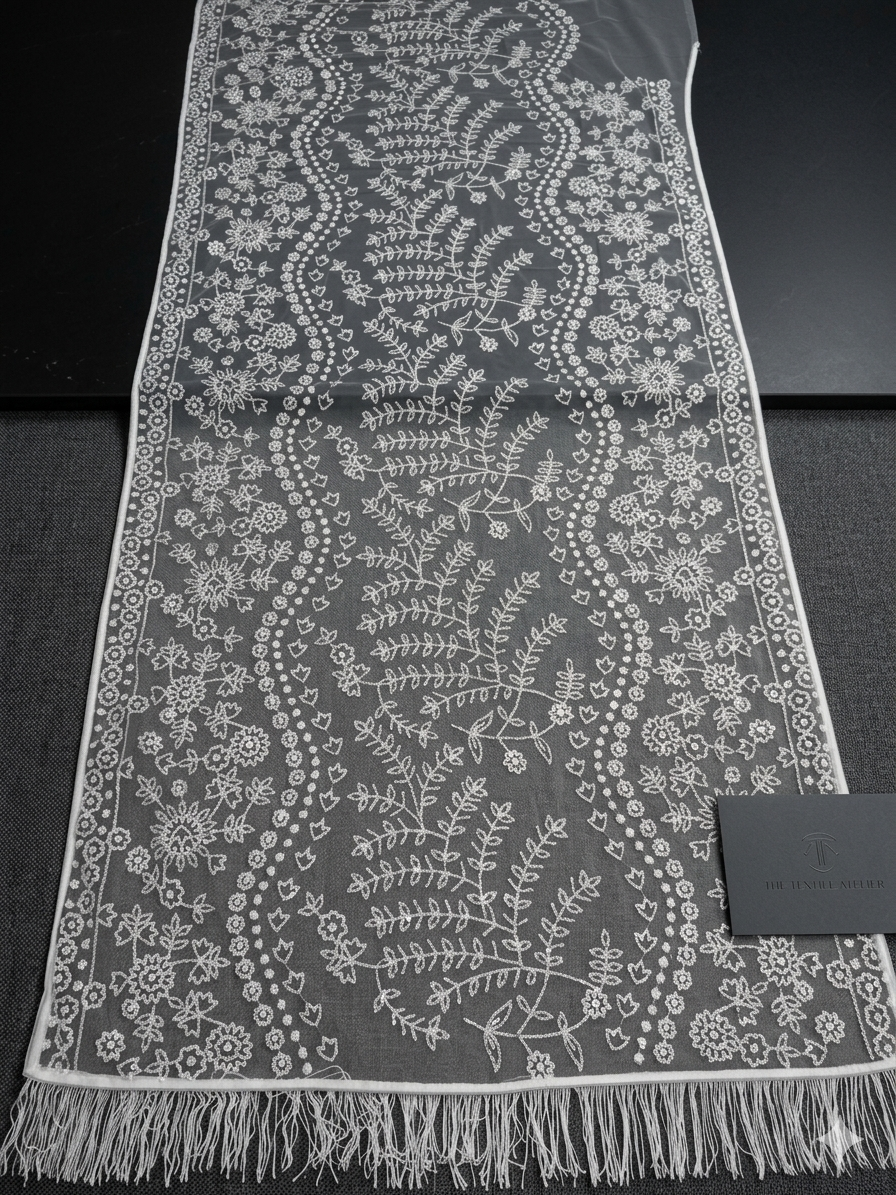 Ethereal Ivory Lace & Floral Enchantment