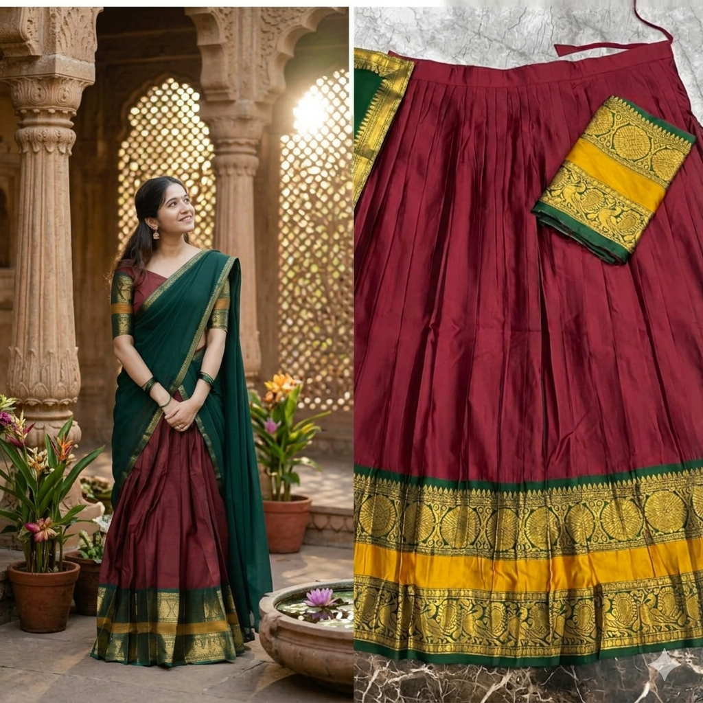 Timeless Maroon & Emerald Heritage