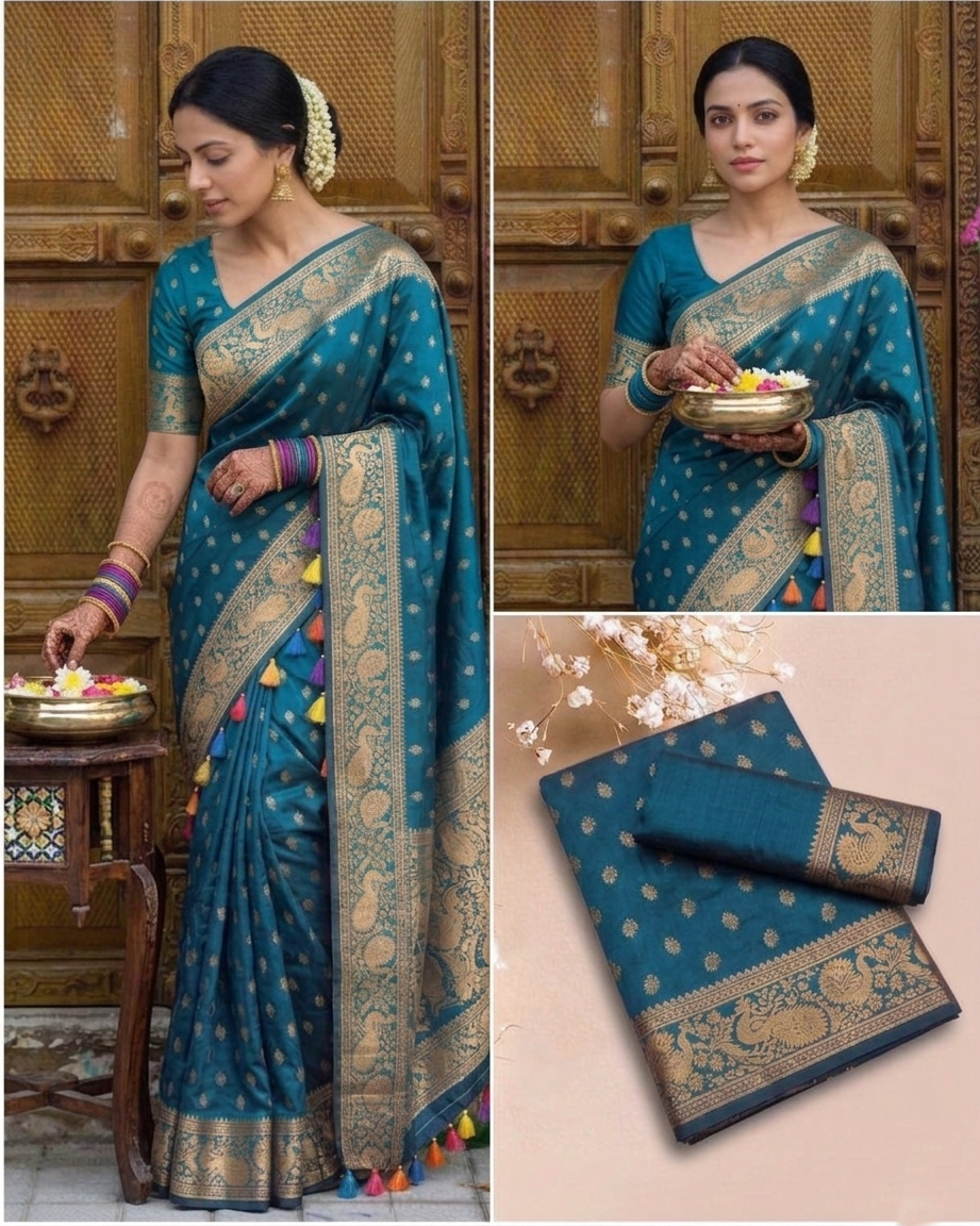 Celebrating Tradition Festive Radiance in Silk