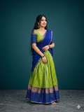 Royal Cobalt & Pistachio Peacock Ensemble