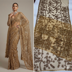 Royal Gilded Ochre Embroidery Masterpiece