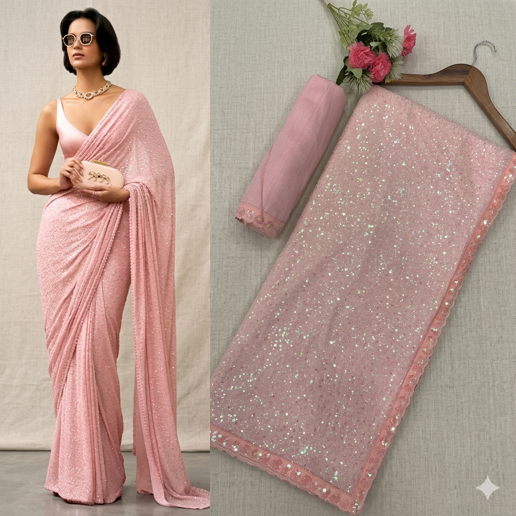 Rose Petal Sequin Glamour