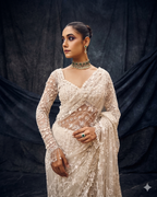 Ethereal Ivory Lace & Floral Enchantment