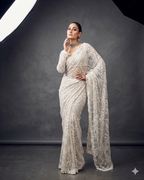 Ethereal Ivory Lace & Floral Enchantment
