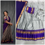 Ethereal Silver & Indigo Paisley Grace
