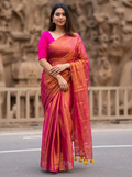 Elegant Grace A Traditional Saree Portrait