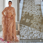 Ethereal Mint Green Embroidered Saree with Scalloped Lace Border