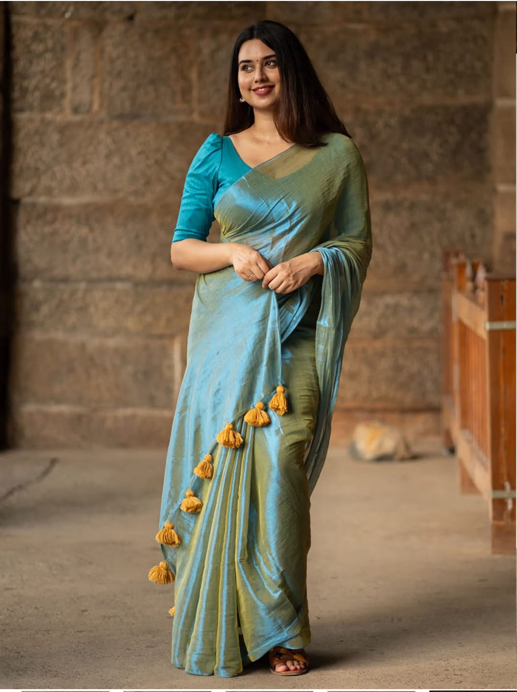 Effortless Elegance in Shimmering Silk