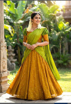 Radiant Mustard & Leaf Green Contemporary Flare