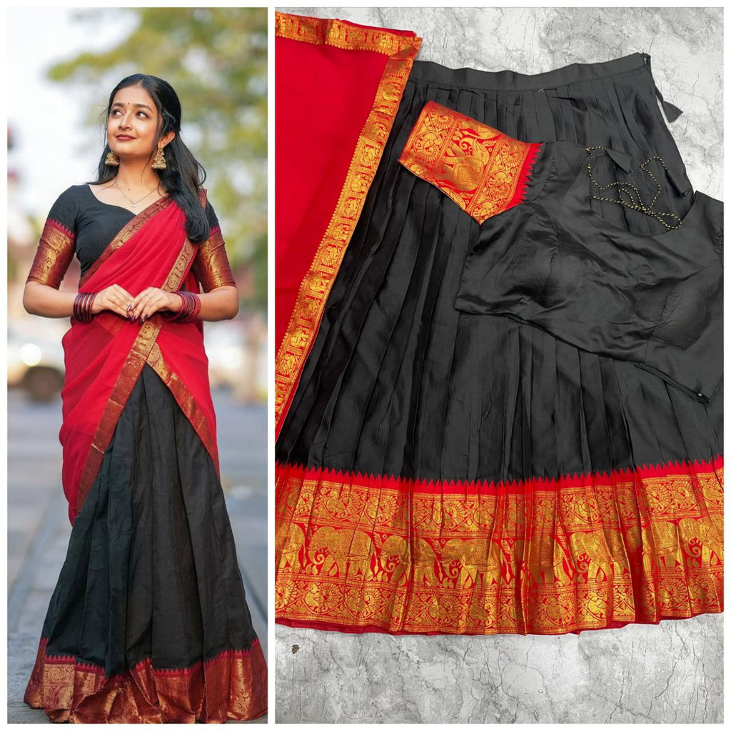 Bold Noir & Crimson Heritage Elegance