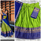 Royal Cobalt & Pistachio Peacock Ensemble