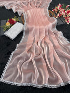 Graceful Blush Saree Look