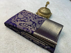 Elegant Purple Banarasi Saree Ensemble